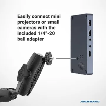 Professional ARKON Phone Holder Kit with Adjustable Arm and Light