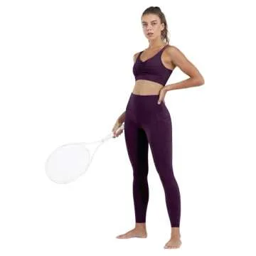 CHRLEISURE Women's High Waisted Leggings with Pockets