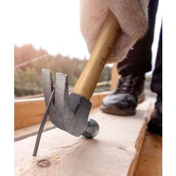 Father's Day Gift Thank You for Helping Me Build My Life DIY Gift Engraved Wood Handle Steel Hammer