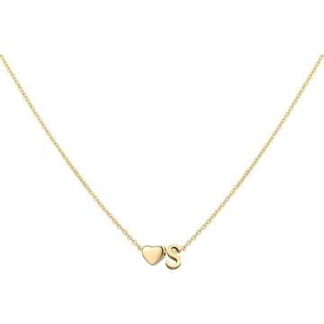 Personalized Initial Heart Necklace for Women
