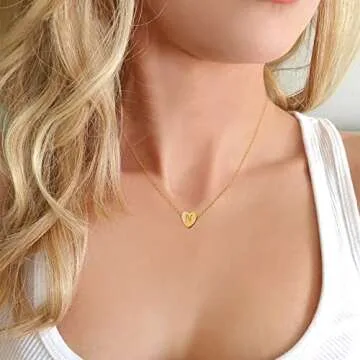 OSNIE Flower Girl N Alphabet Necklace for Special Days