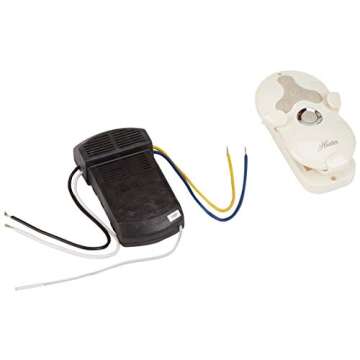 Hunter Fan Company, 59073, 52 inch Sonic White Ceiling Fan with LED Light Kit and Handheld Remote