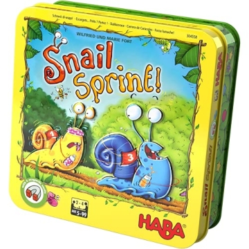 HABA Snail Sprint - Fun Race Game for Ages 5 Plus