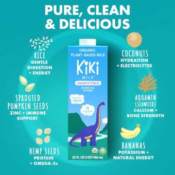Kiki Milk - Organic Unsweetened Plant-Based Milk 32 oz