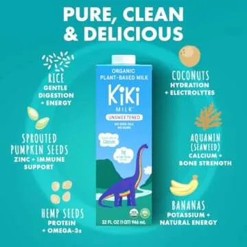 Kiki Milk - Organic Unsweetened Plant-Based Milk 32 oz
