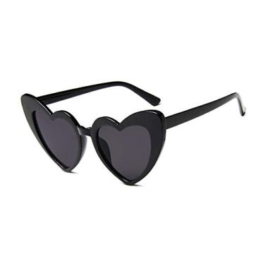 JUSLINK Heart Shaped Sunglasses for Women - Retro Cat Eye Style with UV400 Protection