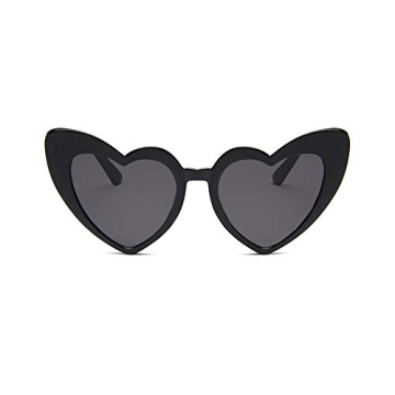 JUSLINK Heart Shaped Sunglasses Women Retro Cat Eye UV400