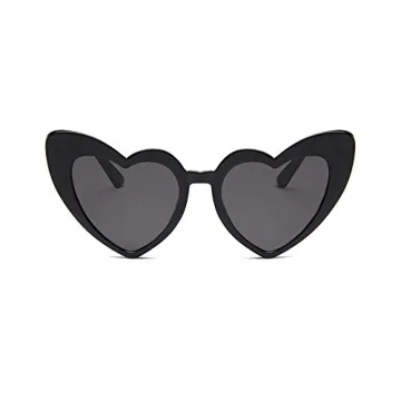 JUSLINK Heart Shaped Sunglasses Women Retro Cat Eye UV400