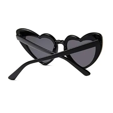 JUSLINK Heart Shaped Sunglasses Women Retro Cat Eye UV400