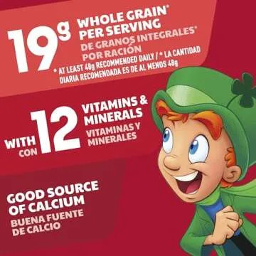 Lucky Charms Cereal with Marshmallows, Gluten Free, Large Size