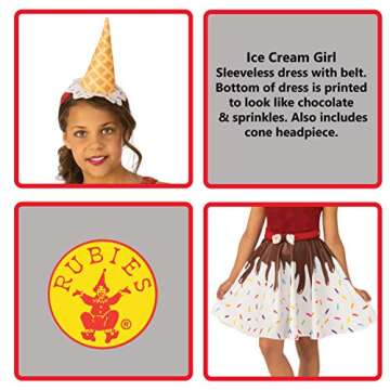 Rubies Opus Collection Ice Cream Girl Costume, Large
