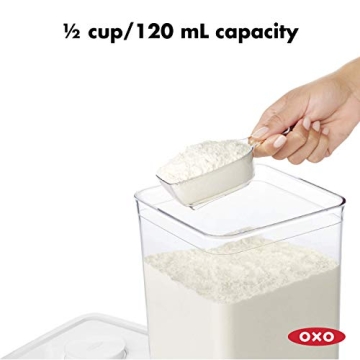 OXO Good Grips 1/2 Cup Scoop Clear Durable Dishwasher Safe
