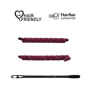 Heatless Hair Curlers Glam Up Kit by Curlformers • Deluxe Range • Spiral Curls Glam Up For Extra Long Hair Up To 22" • 20 No Heat Curlers & 1 Styling Hook • Healthy & Damage Free