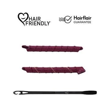 Heatless Hair Curlers Glam Up Kit by Curlformers • Deluxe Range • Spiral Curls Glam Up For Extra Long Hair Up To 22" • 20 No Heat Curlers & 1 Styling Hook • Healthy & Damage Free