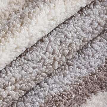 Grey Faux Fur Fluffy Throw Pillow Covers 16x16 Set of 2 Boho Plush Fuzzy Decorative Cushion Cases Home Indoor Decor Winter Decorations for Couch Bed Sofa,Gray Beige White