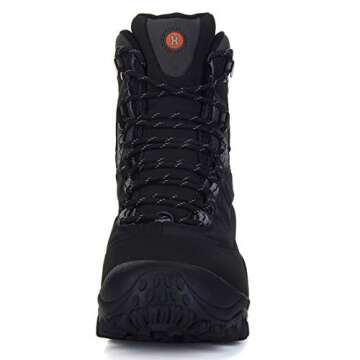 XPETI Women's Thermator Mid High-Top Hiking Boot waterproof lightweight Hiking Shoes Black 7.5