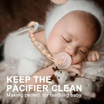 Cuddle Campus Silicone Pacifier Clip Holder for Baby Boys and Girls