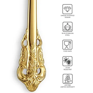 Elegant KEAWELL 6" Tea Spoons Set of 4 for All Occasions