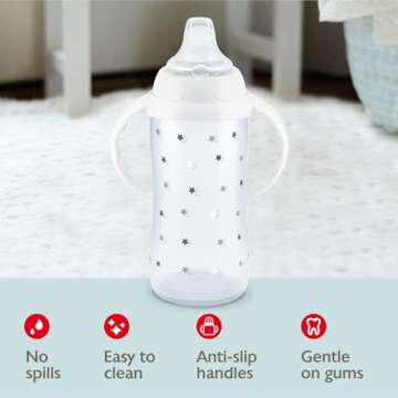 NUK Learner Cup, 6+ Months, Timeless Collection, Amazon Exclusive, 5 Oz, – BPA Free, Spill Proof S...