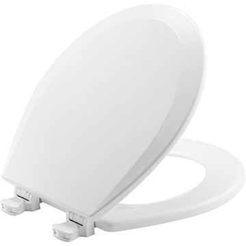 BEMIS 500EC 390 Easy Clean Toilet Seat Round Cotton White