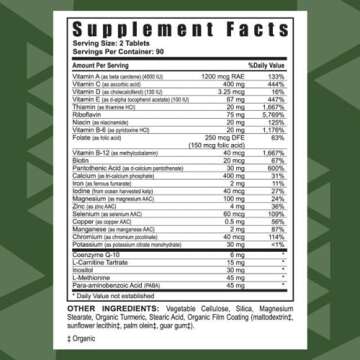 Youngevity Ultimate Daily Mega Multivitamin - 20+ Vitamins and Minerals w/ CoQ10 - Vitamins A, C, D,...