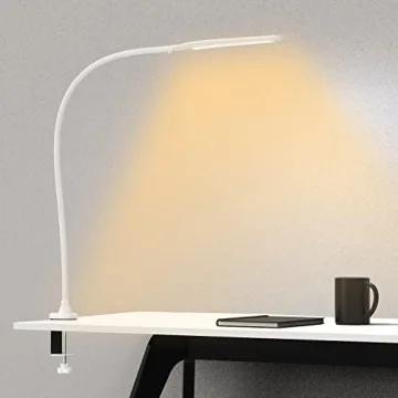 YOUKOYI LED Desk Lamp with Clamp for Home and Office