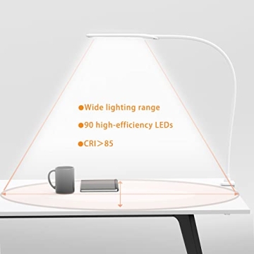 Versatile YOUKOYI LED Desk Lamp with Clamp and Touch Control