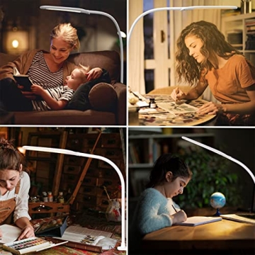 Versatile YOUKOYI LED Desk Lamp with Clamp and Touch Control