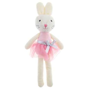 Stephen Joseph, Stuffed Animal Toy 11 inches, Small Super Soft Plush Doll, Toys for Baby, Toddler, Kids, Bebe Bunny