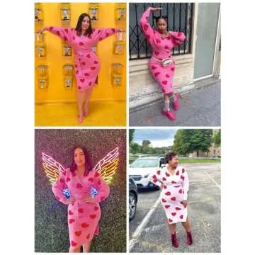 Versatile Chang Yun Heart Valentine Sweater Dress for Women