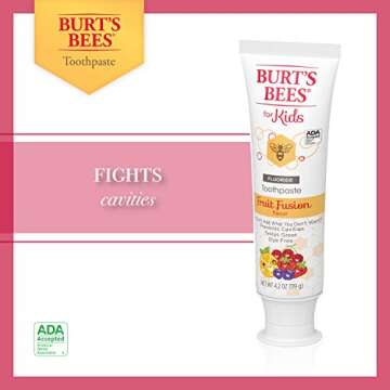 Burt's Bees Kids Toothpaste - Fluoride Fusion Fruit, 4 Pack