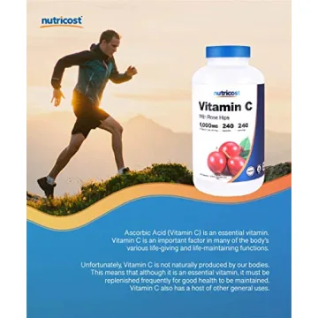 Nutricost Vitamin C with Rose HIPS 1025mg for Immunity
