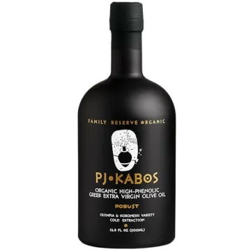 P.J. KABOS 2024/25 Harvest, Very High Phenolic Extra Virgin Olive Oil - USDA Organic 16.9 oz
