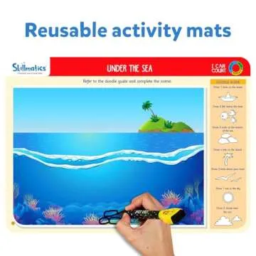 Skillmatics Educational Game - I Can Count, Reusable Activity Mats with 2 Dry Erase Markers, Gifts for Ages 3 to 6