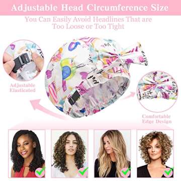 Adjustable Waterproof Shower Caps for All Hair Types