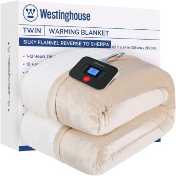 Westinghouse Electric Blanket | Reversible & Machine Washable