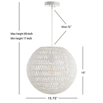 Stylish JONATHAN Y Luna LED Pendant Light Fixture