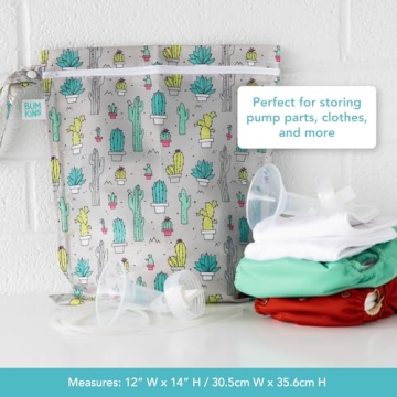 Bumkins Waterproof Wet Bag for Travel, Baby, Gym & More