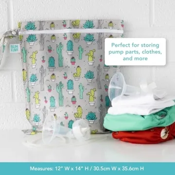 Bumkins Waterproof Wet Bag for Travel, Baby, Gym & More