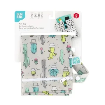 Bumkins Waterproof Wet Bag for Travel, Baby, Gym & More
