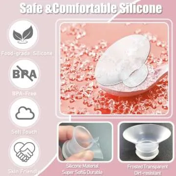IVARONAL Flange Insert 2PCS 15mm Compatible with Momcozy M9/M6/M5/S12 Pro/S9 Pro/S12/S9,Spectra/Medela/Elvie/Bellababy/TSRETE/AWESMOM/Lansinoh Breast Pump 24mm Shields/Flanges