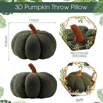 Queekay Pumpkin Pillow Set for Cozy Fall Decor
