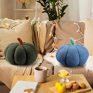 Queekay Pumpkin Pillow Set for Cozy Fall Decor