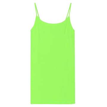 NIKIBIKI Women Seamless Premium Classic Camisole, Made in U.S.A, One Size (Neon Green)