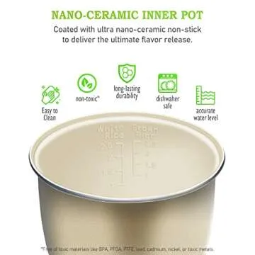 TLOG Mini Rice Cooker 2.5 Cups Uncooked, Healthy Ceramic Coating Portable Cooker, 1.2L Travel Small for 1-3 People, Personal maker, Food Steamer, 12 Hours delay timer, Multi-cooker Grains, Oats