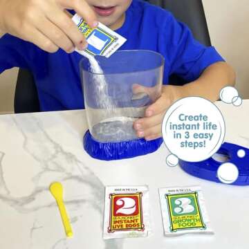 Sea-Monkeys Magiquarium - World's Easiest, No-Mess Pet - Grow Your Own Pet in a Light-Up Aquarium - Ages 6 and Up - One Kit