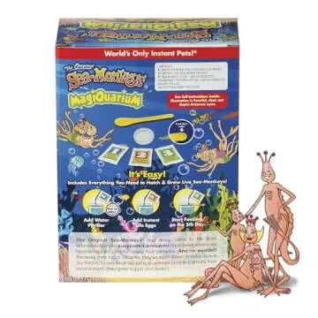 Sea-Monkeys Magiquarium - World's Easiest, No-Mess Pet - Grow Your Own Pet in a Light-Up Aquarium - Ages 6 and Up - One Kit