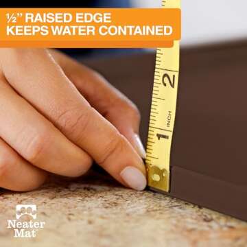 Neater Mat Pet Mat Waterproof Silicone for Food & Water