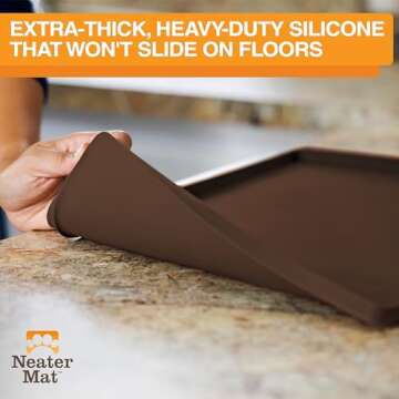 Neater Mat Pet Mat Waterproof Silicone for Food & Water