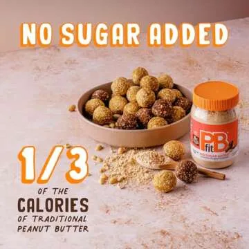 PBfit 7 Ounce No Sugar Added Peanut Butter Powder, Powdered Peanut Butter Spread from Real Roasted Peanuts, 8g Protein, Made with Erythritol and Monk Fruit (Pack of 1)